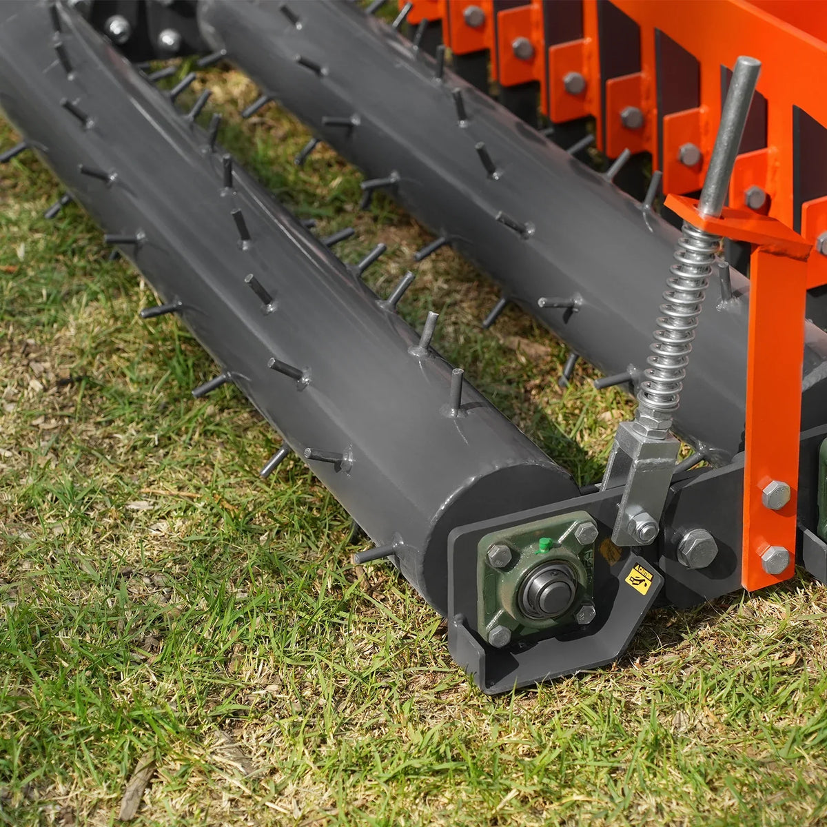 MechMaxx TSP60D Soil Pulverizer 60" Heavy Duty Double Spiked Roller 21 Shanks Category 1 and 2 3 Point Hitch Tractor Attachment New