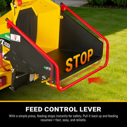 MechMaxx TX1000 Wood Chipper 35HP 1000cc ZONSEN Electric Start 8" Gas Powered Commercial Intelligent Hydraulic Feeding System New