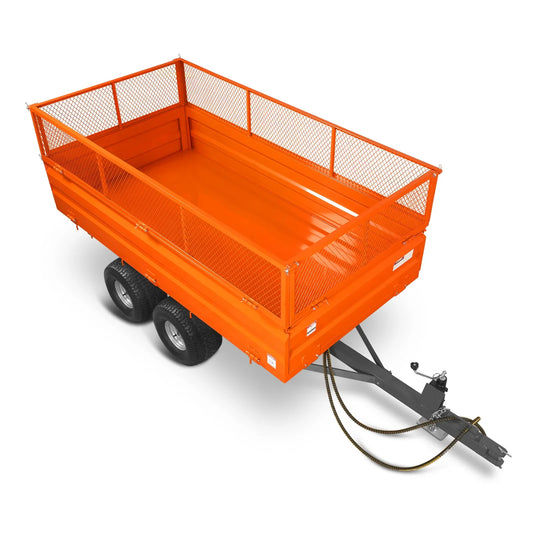 MechMaxx DT4X8W Dump Trailer 2-Ton Capacity Heavy-Duty New