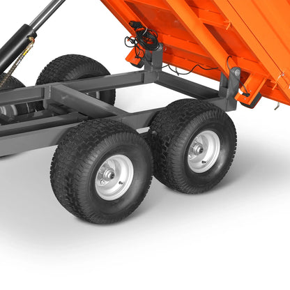 MechMaxx DT4X8W Dump Trailer 2-Ton Capacity Heavy-Duty New