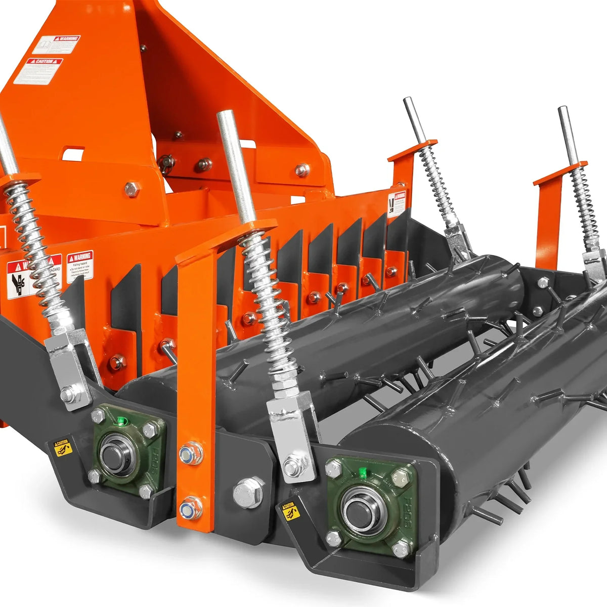 MechMaxx TSP72D Soil Pulverizer 72" Heavy Duty Double Spiked Roller 25 Shanks Category 1 and 2 3 Point Hitch Tractor Attachment New