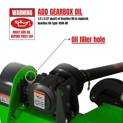 MechMaxx VAM 48 Flail Mower 48" Standard 3 Point Offset Ditch Bank 25-50HP New