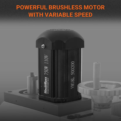 MechMaxx VM18LD Mill Drill Machine 6x20" Benchtop DRO Brushless Motor Variable Speed R8 Spindle 1 HP 110V Compact Milling Drilling Tool New