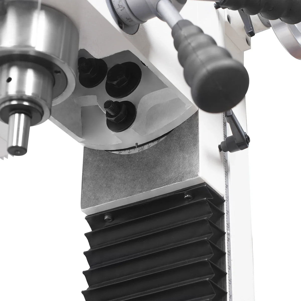 MechMaxx VM25LD Mill Drill Machine 1.5HP 7" x 27-1/2" Benchtop Mini Variable Speed R8 Spindle Brushless Motor 110V New