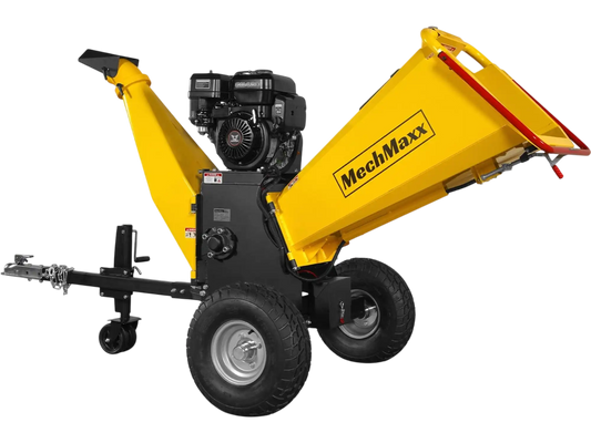 MechMaxx P4206 Wood Chipper 6" Electric Start ZONSEN 420cc 13.4HP Gasoline Engine Powered Drum New