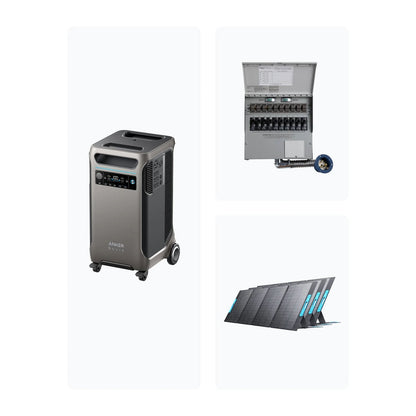 Anker SOLIX F3800 Home Backup Kit With 3 400W Solar Panels