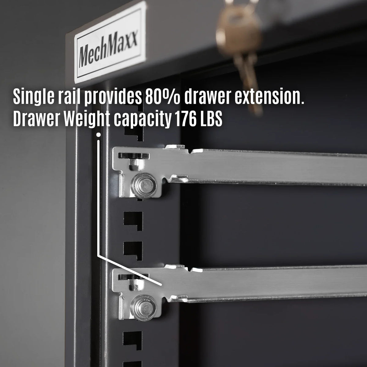 MechMaxx MD59A10 Tool Box Heavy Duty Modular 10 Drawer Cabinet Tool Storage Organizer Steel Construction 59" H x 28.5" W x 28.5" D New