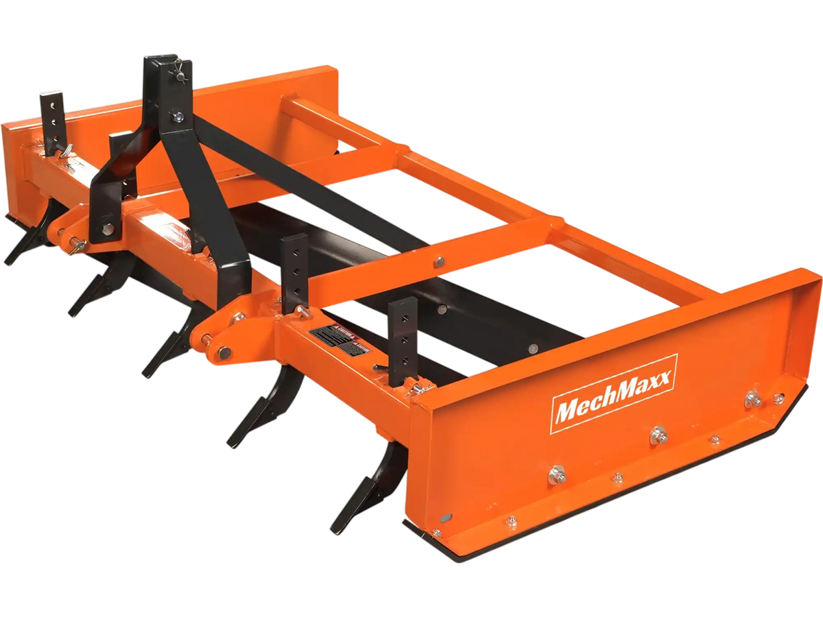 MechMaxx LP72 Land Leveler 72" Heavy Duty Land Plane Scraper Grader with Shanks 3 Point Hitch New