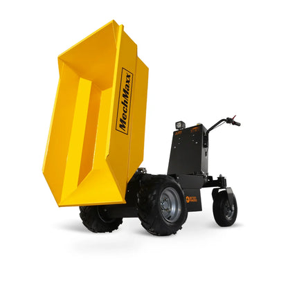 MechMaxx EH50 Mini Dumper 1100 lbs Loading 1000W DC Motor 48V Battery Powered Hydraulic Tipping Dump Cart New