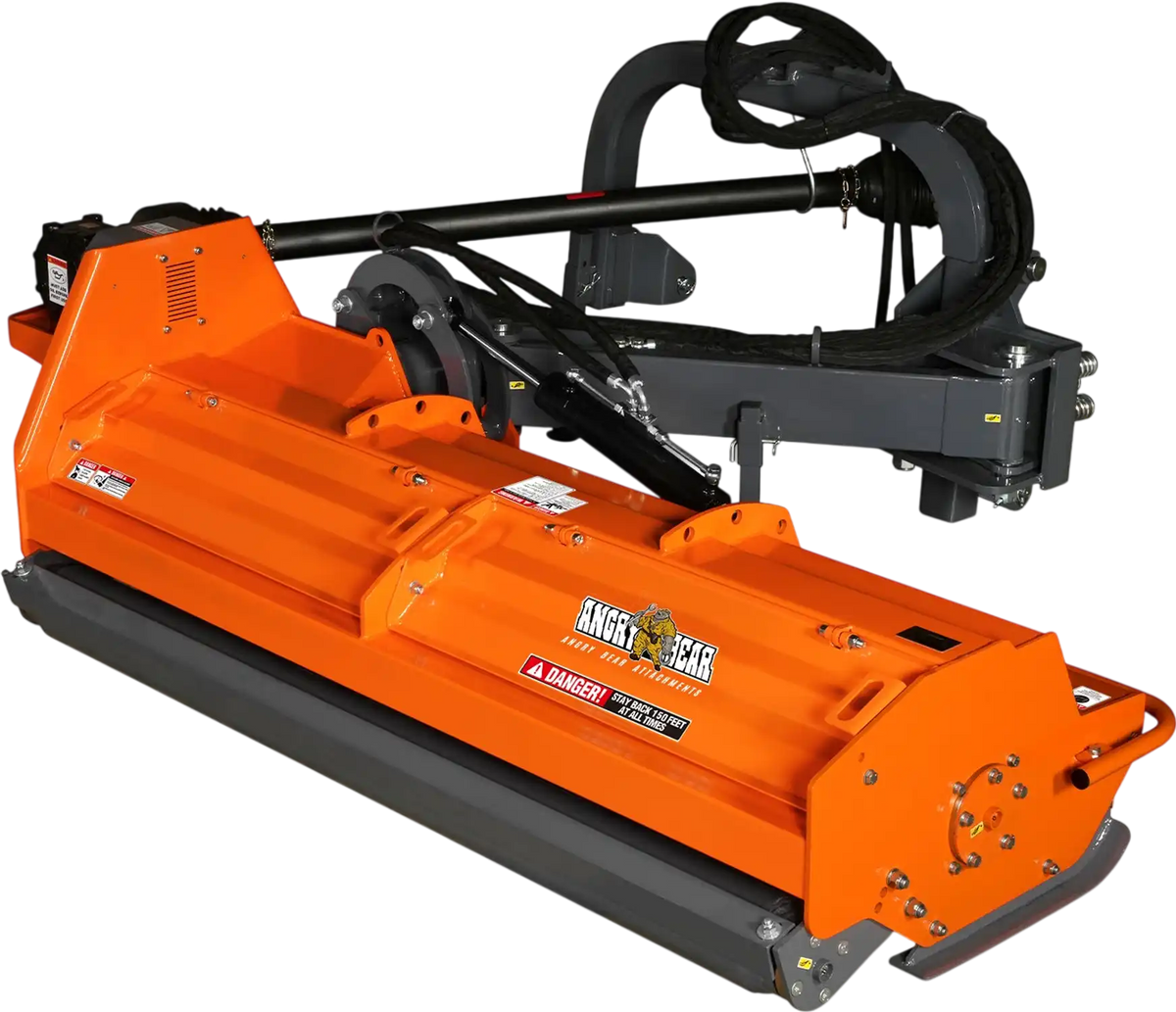 MechMaxx VBM78 Flail Mower 78" Heavy Duty 3 Point Offset Ditch Bank Verge PTO Driven 80-110HP Italy CMR Gearbox New