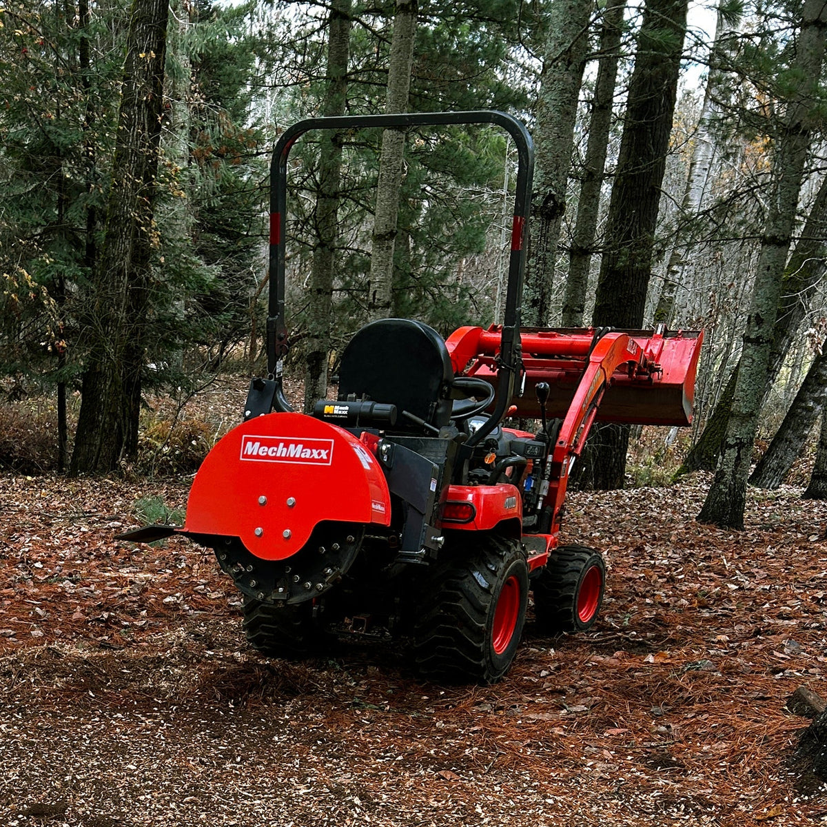 MechMaxx SG24 Stump Grinder 3-Point PTO with 34 Carbide Teeth for 15-45 HP Tractor New