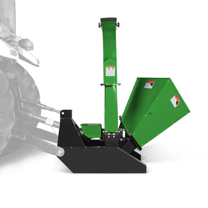 MechMaxx BX42S Wood Chipper 3 Point PTO Attachment for Tractors Up to 45HP PTO Shaft Included New
