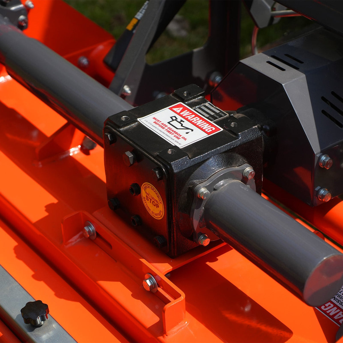 MechMaxx RSB48 Rotary Tiller 48" Stone Burier Reverse Rotary Tiller 3 Point Hitch Cat.1 Chain Drive PTO Shaft Included Slip Clutch 20-45 HP New