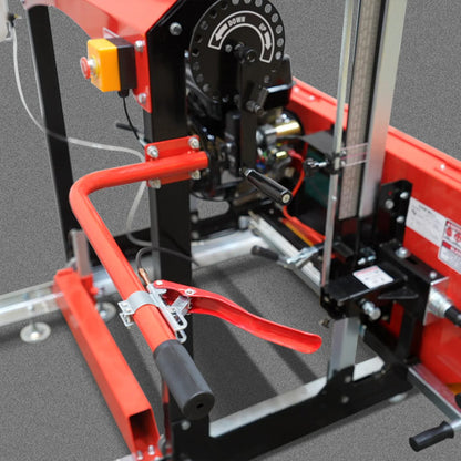 MechMaxx SM32 Portable Sawmill 32" 15 HP Electric Start Gasoline Engine 26.5" Board Width 20' Track New