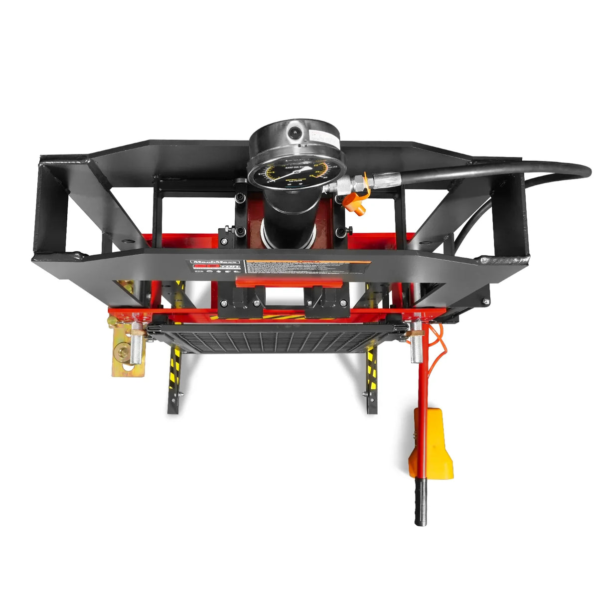 MechMaxx HSP20 Hydraulic Shop Press 20 Ton H-Frame Air/Hydraulic with Press Pin Kit Safety Guard Foot Pedal Control New
