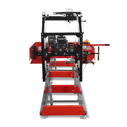 MechMaxx SM26 Sawmill Portable 26" 459cc 15HP Electric Start Gasoline Engine 20" Board Width 13' Track Length New