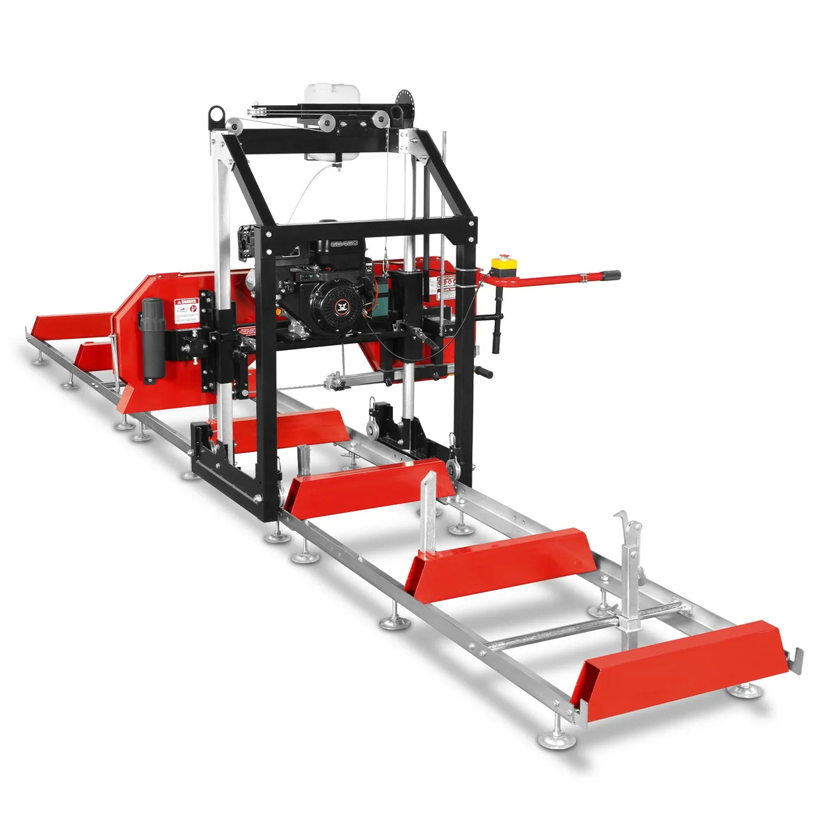 MechMaxx SM26 Sawmill Portable 26" 15 HP Electric Start Gasoline Engine 20" Board Width 20' Track Length New